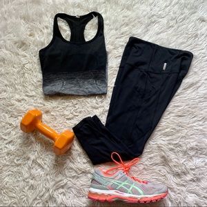 Zella Mesh Panel Capri Leggings